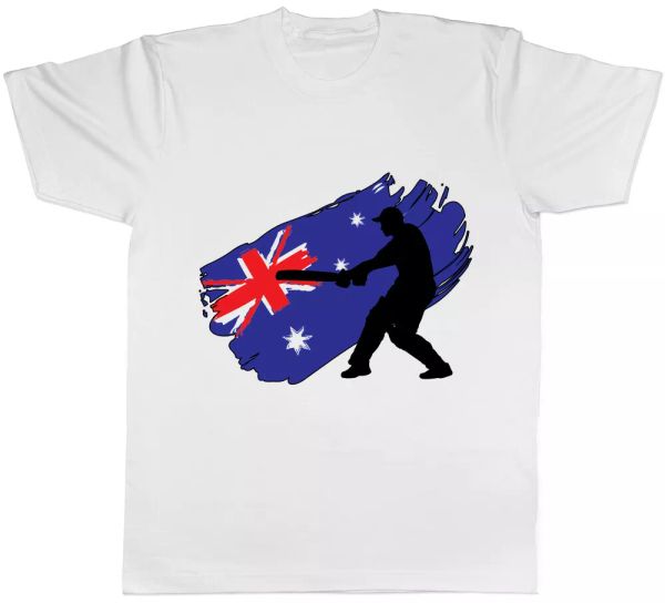 

australia cricket mens womens ladies t-shirt tee, White;black