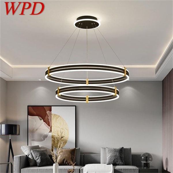 

pendant lamps wpd nordic lights modern black luxury round led lamp fixture for home decoration