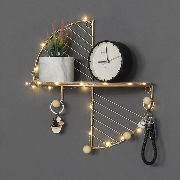

other home decor nordic wall-mounted storage rack wrought iron creative display living room decoration office accessories