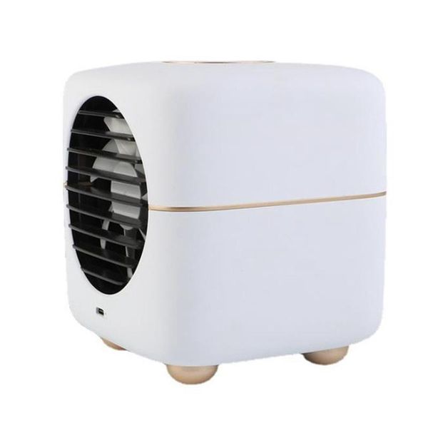 

mini spray cooling air conditioner usb portable cooler fan deskhumidifier purifier for office bedroom ,white electric fans