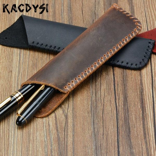 

wallets original genuine cowhide leather soft mens pen bags pencil case vintage simple coin purse for travel diary cover, Red;black
