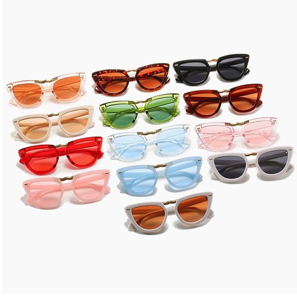 

sunglasses cat eye retro women small triangle sun glasses female shades ladies trending streetwear eyewear uv400 eyeglasses, White;black