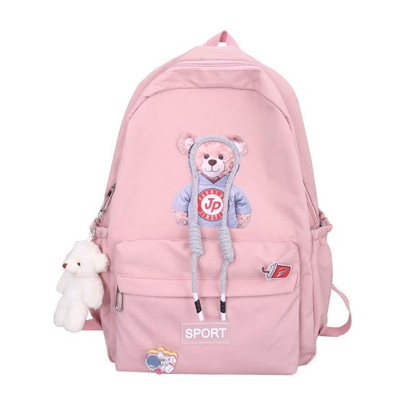 

school bags middle student for teenage girls bear cute backpack women nylon bagpack javascript: