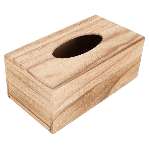 

tissue boxes & napkins 1pc delicate box extraction paper case wooden for home office