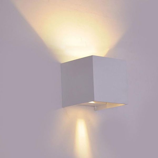 

cube wall lamp waterproof outdoor light aluminum up & down adjustable angle indoor