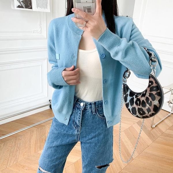 

women's knits & tees women sweater causal fasionable cardigan with three-dimensional type, White
