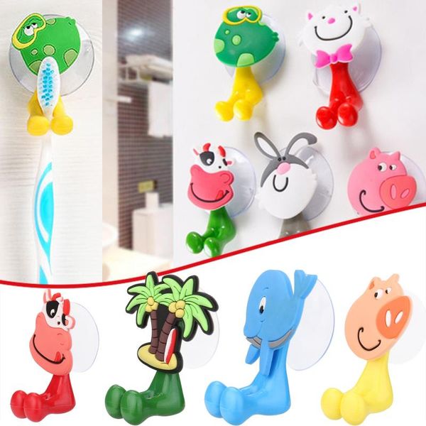 

toothbrush holders holder for children est 3d cartoon animal cute sucker wall suction cup bathroom