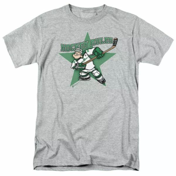 

popeye spinach leafs t shirt mens licensed sailor man idw comics tee sport gray, White;black