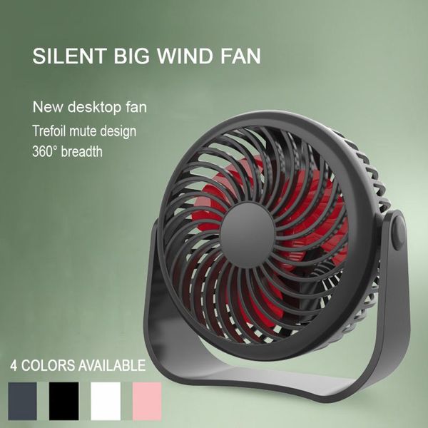 

electric fans usb mini fan 360 degree all-round rotation air cooler cooling portable 3 speed super mute office deskcool