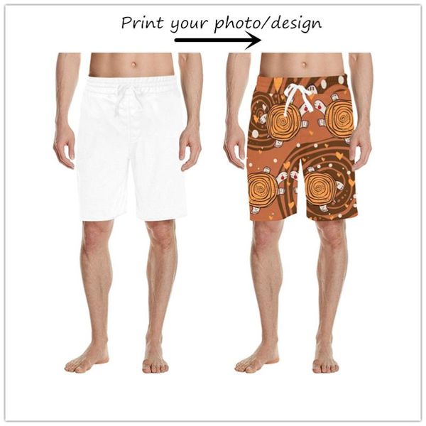 

men's shorts casual all over print for custom gifts, White;black