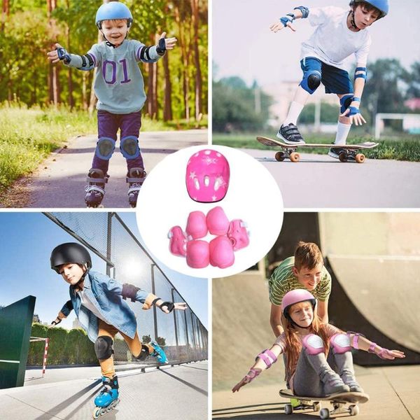 Skating-Ausrüstungsset, praktisches Kinder-Schutz-Skateboard-Zubehör, langlebige Kinder-Knieschützer für Erwachsene, Schutz-Ellenbogen