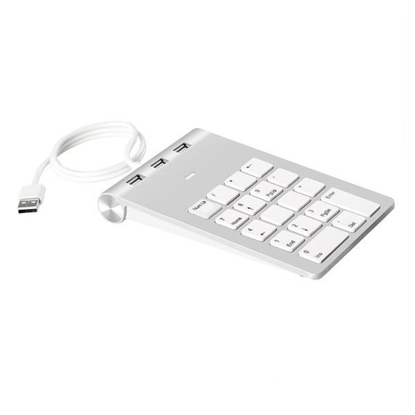 

keyboards usb 2.0 wired 18 keys multifunctional numeric keyboard hub design keypad financial accounting cash register small