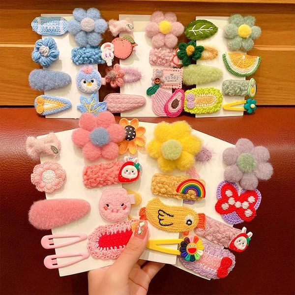 

hair accessories 1set girls cute cartoon animal plush clip children sweet hairpins barrettes headband kids fashion 2021, Slivery;white