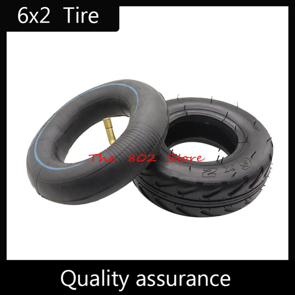 

motorcycle wheels & tires 6x2 tire 6 inch inflatable thickened wear resistant inner and outer tyre for mini electric scooter trolley wheelch