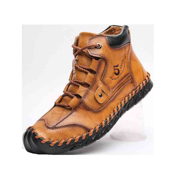 

dress shoes autumn/winter casual leather fashion sneakers handmade breathing boots lightweight loaders moccasins plus size 38-48 q, Black