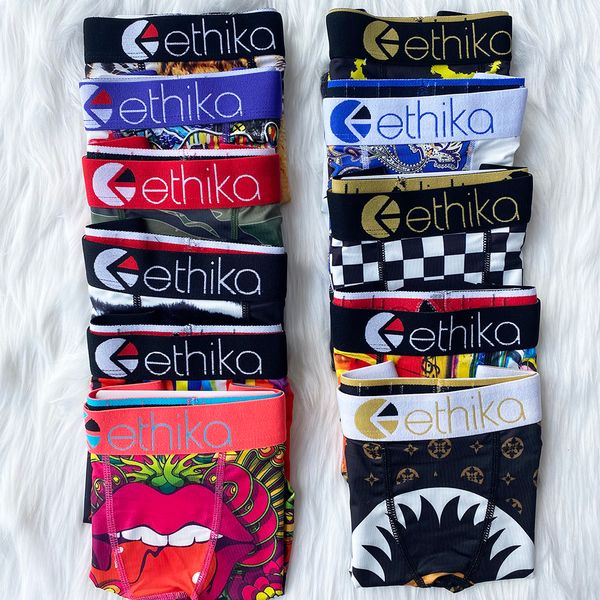 

wholesale ethika boys underpants fashion boxers brief b oy underwears comfortable quick-drying boy's briefs bo y's shorts underwea, Black;white