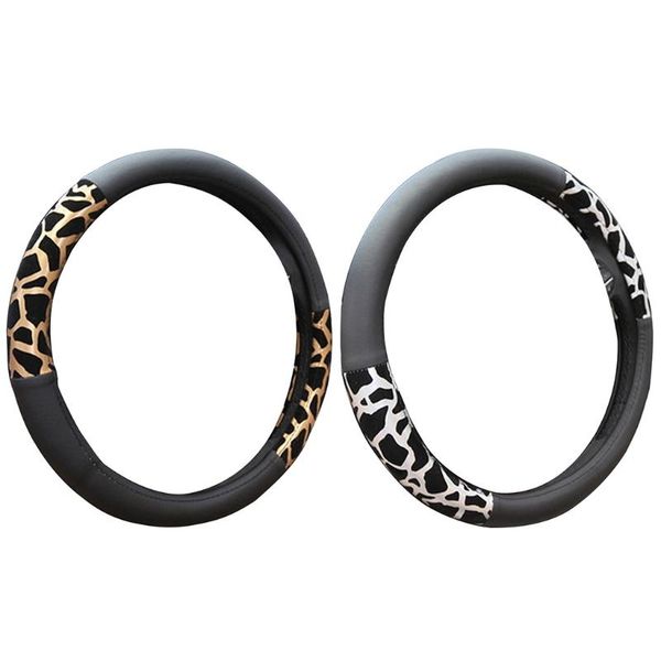 

steering wheel covers car cover non-slip leopard print type anti-pinch protective