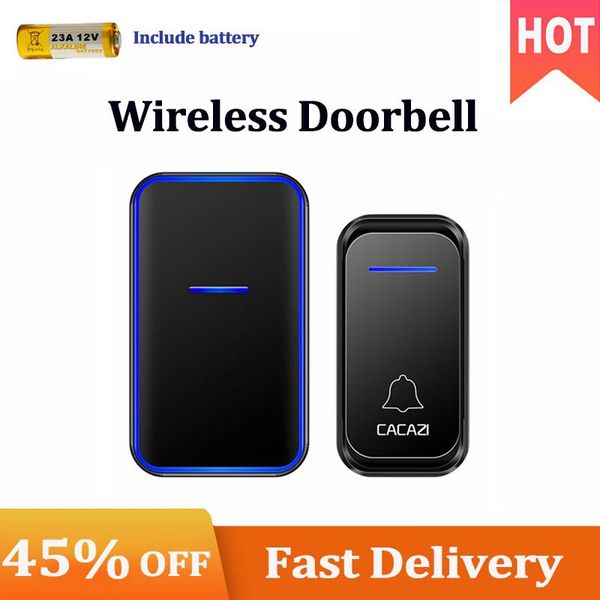 

wireless doorbell waterproof 300m remote button receiver us eu uk plug smart home welcome calling door bell doorbells