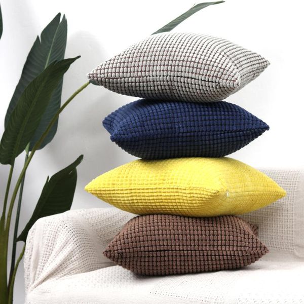 

cushion/decorative pillow polar fleece cushion cover pillowcase solid color case home decorative sofa throw pillows room