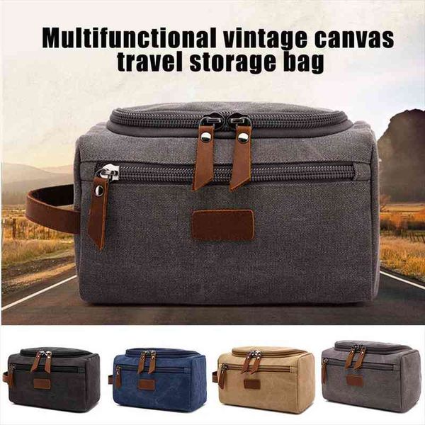 

canvas toiletry for men cosmetic bags wash shaving dopp kit storage women travel makeup pouch organizer necessaire case opk