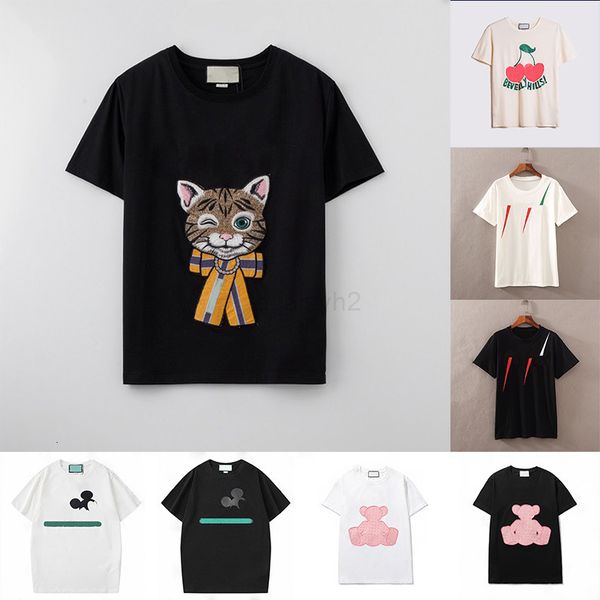 

mens sunmmer womens designers t shirts fashion letter printing short sleeve tshirts lady tees luxurys casual clothes t-shirts clothing, White