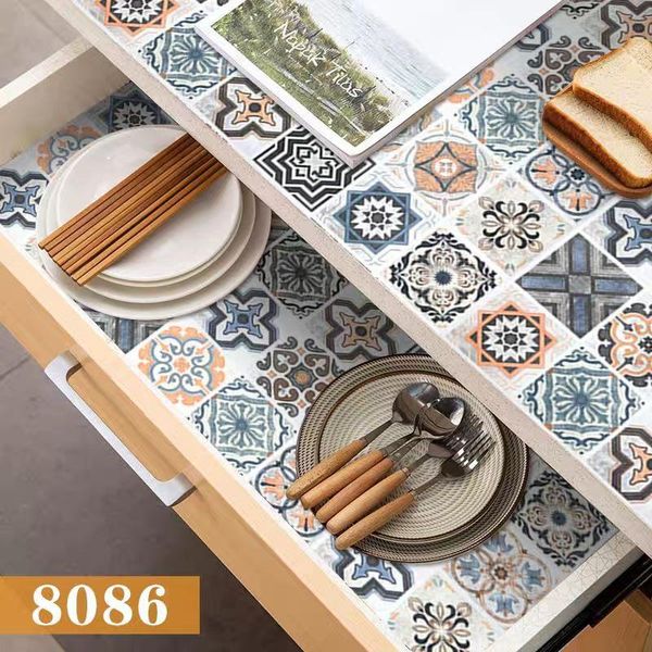 

wallpapers peel and stick wallpaper colorful tile contact paper removable decor wall stickers self adhesive film shelf drawer liner