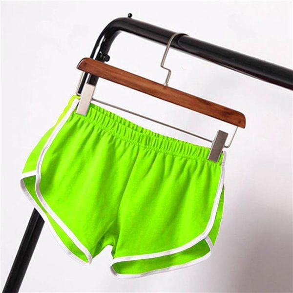 

summer blend pants contrast women short binding polyester side split elastic waist patchwork casual beach party, White;black
