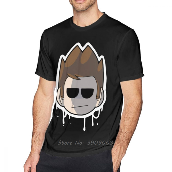 

men's t-shirts eddsworld t shirt tom t-shirt plus size print tee mens short sleeve awesome classic cotton tshirt, White;black
