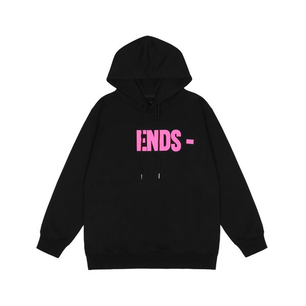 

op luxury men's hoodie fashion trend brand loose large letter printed men's and women's hoodies, Black