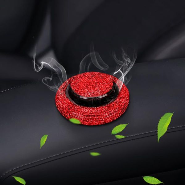 

car air freshener leepee self-adhesive decoration ornaments crystal diamond flying saucer bling styling