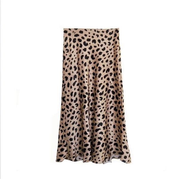 Verão Vintage Cintura Alta Saia Leopardo Imprimir Saias Womens Punk Rock Estilo Coreano Boho Streetwear Jupe Femme 210521