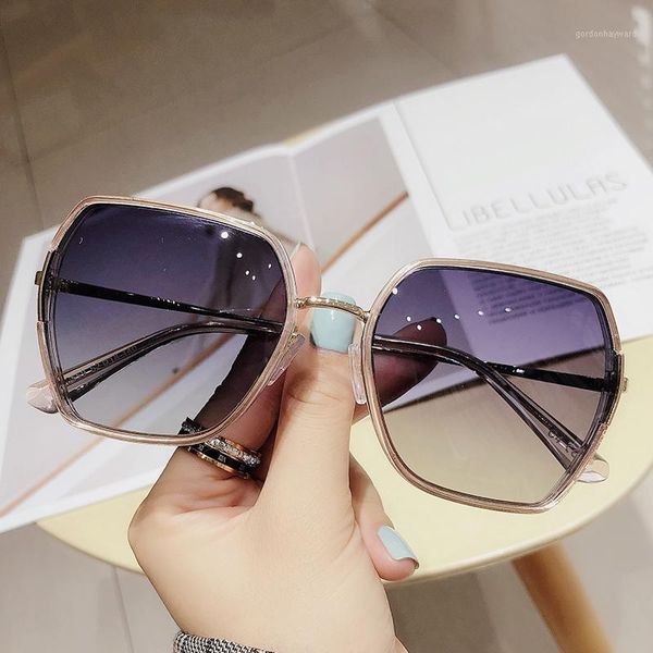 

sunglasses women uv protection big frame fashion net red pigment eye sunshade po glasses 50559, White;black