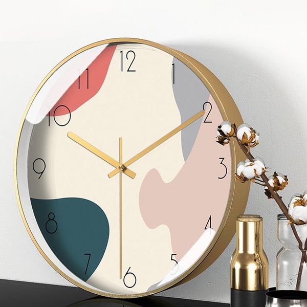 

wall clocks office simple clock nordic design silent living room kitchen decor watch wandklok decoration