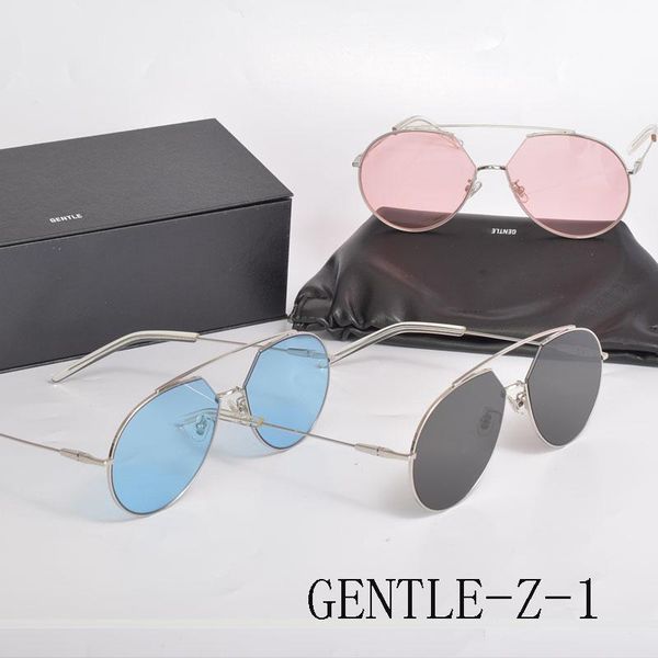 

sunglasses fashion korean brand genlte z-1 uv400 pilot sun glasses women men lens with original box, White;black
