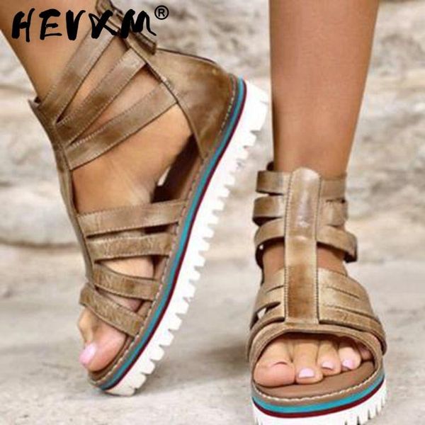 

sandals 2021 summer women's buckle strap casual comfortable color bottom hollow ladies shoe plus size roman zapatillas mujer, Black