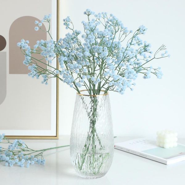 

decorative flowers & wreaths artificial gypsophila plastic white pink blue fake flower arrangement accessories wedding party home office dec