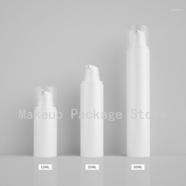 

storage bottles & jars 15ml30ml50ml 50pcs empty white convenient lotion pump bottle,diy refillable snap container,cosmetics press travel mak