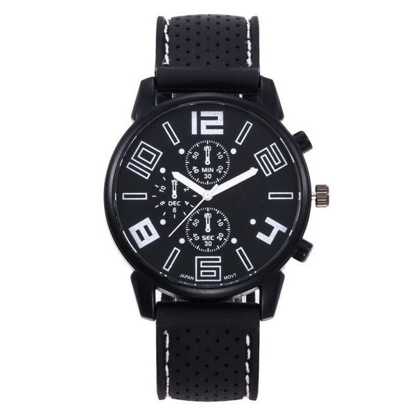 

race touring men watches cool outdoor sports wristwatches man silicone strap watchband military clock men's christmas gifts, Slivery;brown