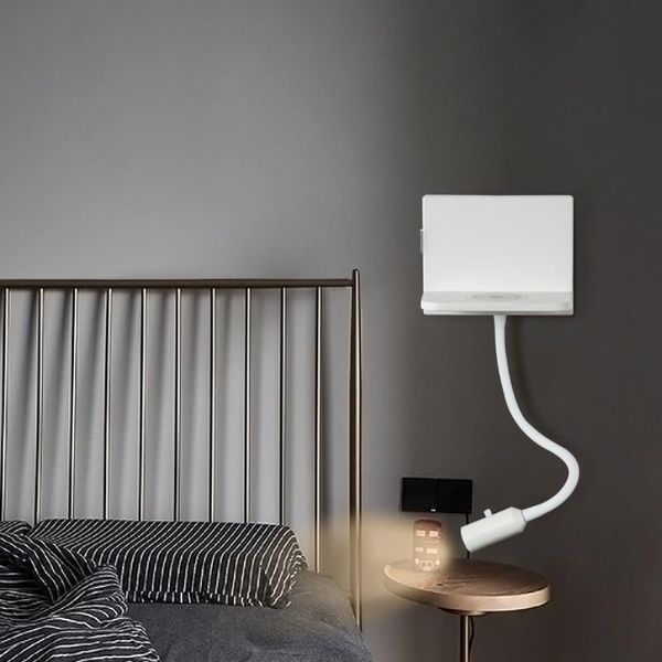 

wall lamp near the wireless charging read led xiao bi deng universal rotating with usb fast multi-lamp