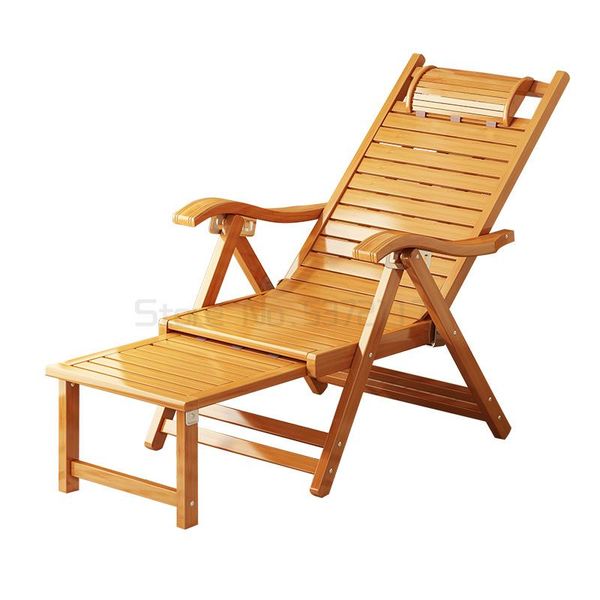 

camp furniture office home lazy nap bamboo chair recliner summer folding lunch break cool
