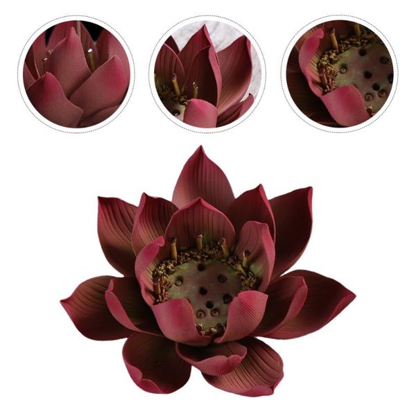

fragrance lamps 1pc lotus model artware decorative ceramic incense base household furnishing
