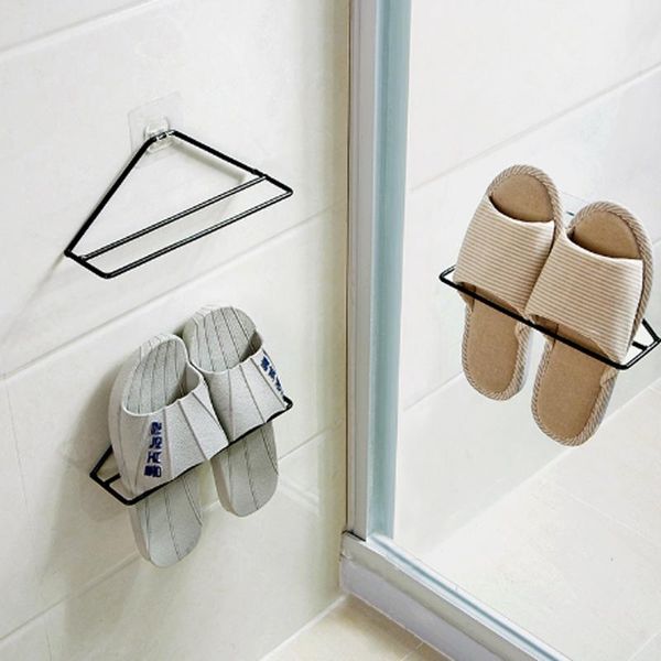 

clothing & wardrobe storage wrought iron wall shoe rack wall-mounted triangle for home moisture-proof bathroom