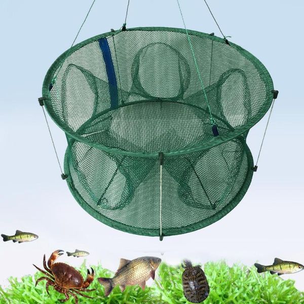 

automatic fishing net round shape trap cage open for crab crayfish lobster easy use k8i1 accessories