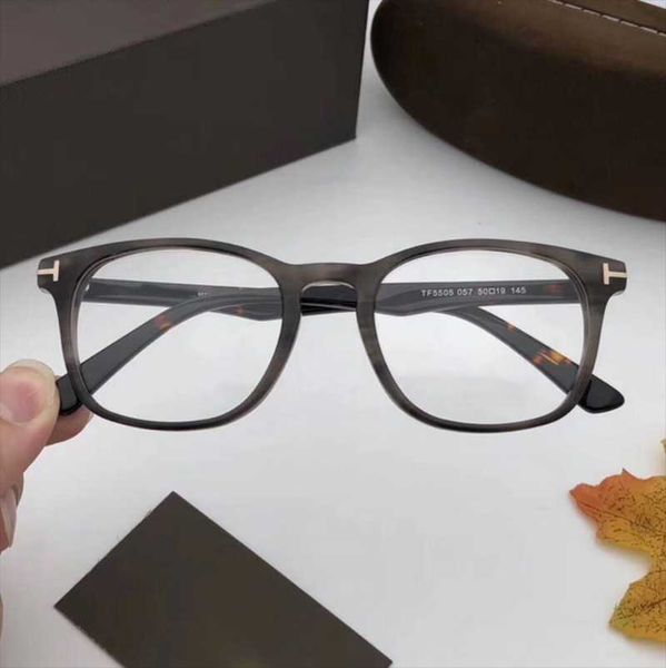 

fashion sunglasses frames glasses tf5505 sqaure titanium frame can be precription myopia hyperopic, Black