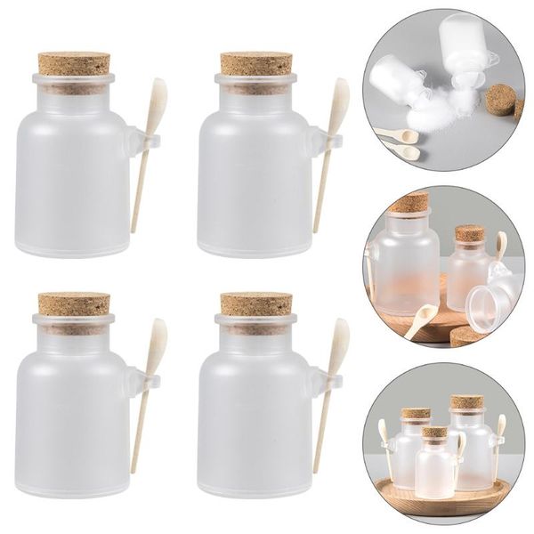 

storage bottles & jars 6 sets bath salt bottle mask powder jar cream 100g container