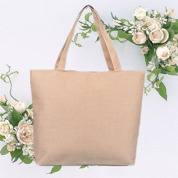 

fashion korean style pure color eco-friendly bag shoulder portable female big beach canvas luxury shopping bag