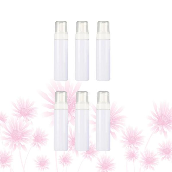 

storage bottles & jars 6pcs 30ml press pump bottle foaming cosmetic dispenser bubble making (transparent)
