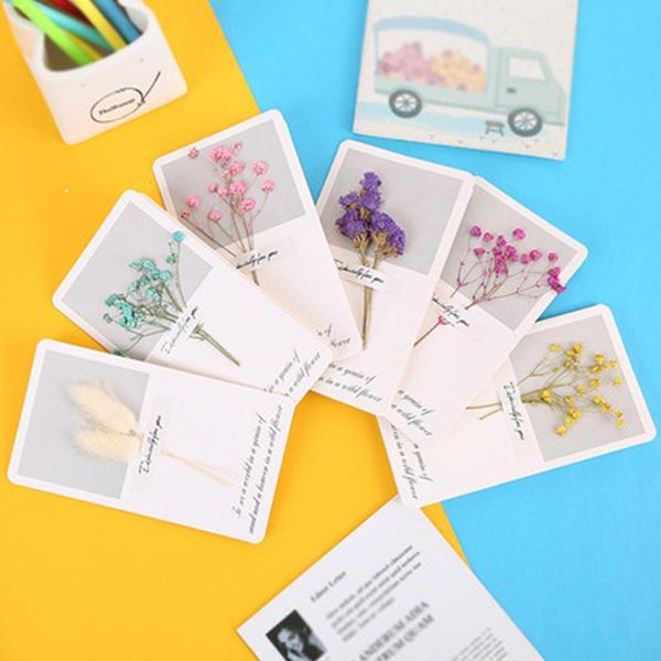 

greeting cards noruhi simple card thank you thanksgiving day dried flower