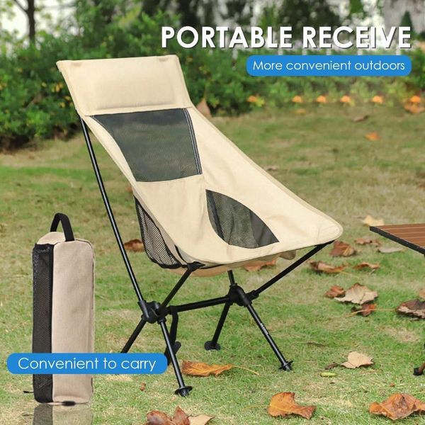 

fishing accessories chairs portable folding outdoor, bearing up to 150kg, ultralight camping chair for hiking, garden, beach, bbq-40