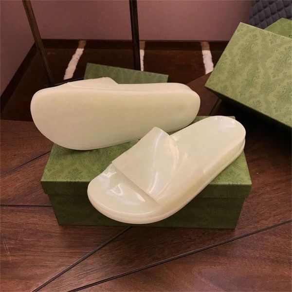 

2021 luminous slippers fashion transparent sandals mans womans designer shoes oudoor indoor comfortable summer slip on slides ultra-thin rub, Black
